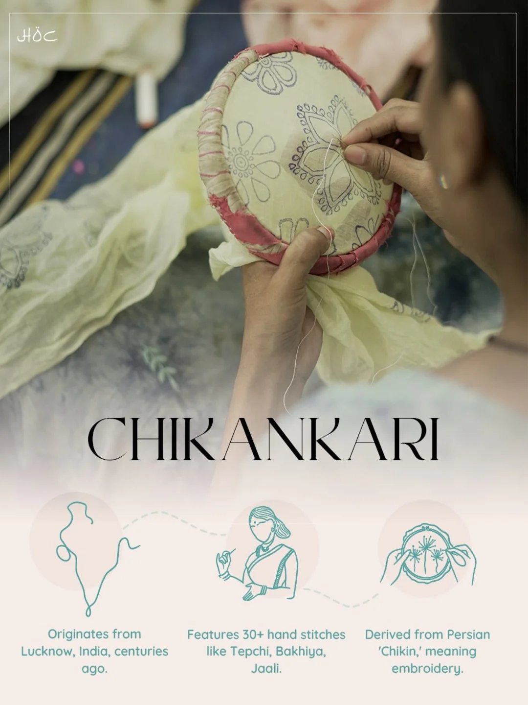 HOC Nida Chikankari Cotton Straight Kurta - Image 11